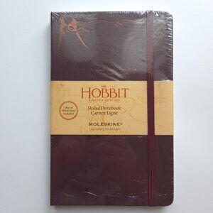 Limited Edition Moleskine The Hobbit Burgundy Notebook, Brand New Sealed